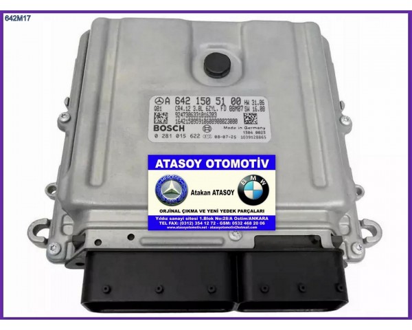 MERCEDES ML320CI MOTOR BEYNİ 6421505100 6421503534 6421502077 6421505377 6421506491 0281015622 0281014627 0281013969 0281013942 0281013382 A6421505100 A6421503534 A6421502077 A6421505377 A6421506491